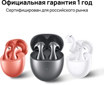 Наушники вкладыши Huawei FreeBuds 5 Honey-T10 серебристый беспроводные bluetooth в ушной раковине (55036454) - купить недорого с доставкой в интернет-магазине