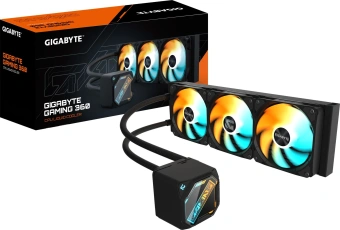 Система водяного охлаждения Gigabyte Gaming 360 ARGB Soc-AM5/AM4/1200/1700/1851 черный 4-pin 13.8-35.8dB Al Ret (GP-GIGABYTE GME 360) - купить недорого с доставкой в интернет-магазине