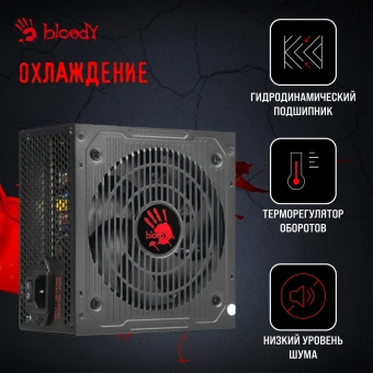 Блок питания Bloody ATX 650W BD-PS650B 80+ bronze (20+4pin) APFC 120mm fan 6xSATA RTL - купить недорого с доставкой в интернет-магазине