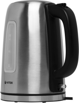 Чайник электрический Vitek VT-1137 1.7л. 2200Вт серебристый матовый корпус: металл - купить недорого с доставкой в интернет-магазине