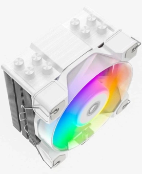Устройство охлаждения(кулер) ID-Cooling SE-214-XT DF ARGB Soc-AM5/AM4/1200/1700/1851 белый 4-pin 31.5dB Al+Cu 180W 560gr Ret (SE-214-XT DF WHITE) - купить недорого с доставкой в интернет-магазине