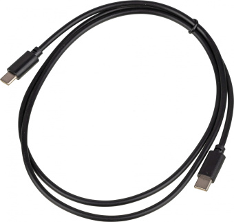 Кабель USB Type-C (m)-USB Type-C (m) 1м черный - купить недорого с доставкой в интернет-магазине