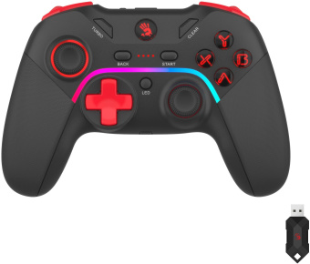 Геймпад A4Tech Bloody GPW70 Sports черный USB Беспроводной виброотдача обратная связь (GPW70 SPORTS BLACK) - купить недорого с доставкой в интернет-магазине