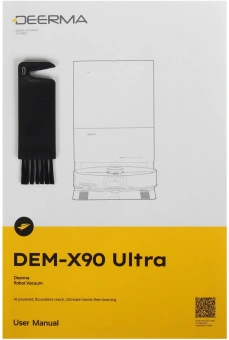 Пылесос-робот Deerma DEM-X90 Ultra 50Вт темно-серый/черный - купить недорого с доставкой в интернет-магазине