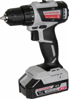 Дрель-шуруповерт Интерскол ДА-10/18В 44 аккум. патрон:быстрозажимной (кейс в комплекте) (759.2.2.45) - купить недорого с доставкой в интернет-магазине