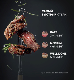 Электрогриль Polaris PGP 2202 IQfry 2200Вт черный - купить недорого с доставкой в интернет-магазине