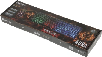 Клавиатура + мышь Defender Aura MKP-117 клав:черный мышь:черный USB slim LED (52117) - цена, купить или заказать с доставкой в интернет-магазине Клавиатура + мышь Defender Aura MKP-117 клав:черный мышь:черный USB slim LED (52117) - купить недорого с доставкой в интернет-магазине