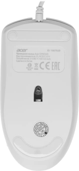 Мышь Acer OMW300 белый оптическая (1200dpi) USB (3but) - купить недорого с доставкой в интернет-магазине