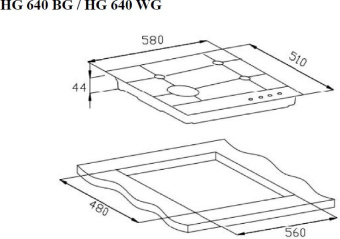 Газовая варочная поверхность Weissgauff HG 640 WG белый - купить недорого с доставкой в интернет-магазине