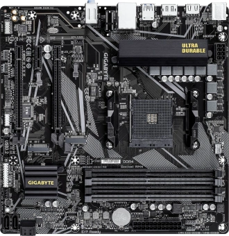 Материнская плата Gigabyte B550M DS3H R2 Soc-AM4 AMD B550 4xDDR4 mATX AC`97 8ch(7.1) GbLAN RAID+HDMI+DP - купить недорого с доставкой в интернет-магазине