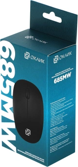Мышь Оклик 685MW черный оптическая 1200dpi беспров. USB для ноутбука 3but (1058946) - купить недорого с доставкой в интернет-магазине