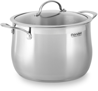 Кастрюля Rondell Admiring RDS-726 7.8л. d=24см (с крышкой) стальной - купить недорого с доставкой в интернет-магазине