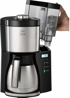 Кофеварка капельная Melitta Look V Therm Timer Black Filter 1000Вт черный/нержавеющая сталь - купить недорого с доставкой в интернет-магазине