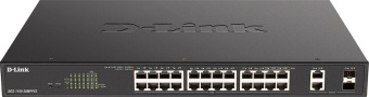 Коммутатор D-Link DGS-1100-26MPPV2/A3A 24G управляемый - купить недорого с доставкой в интернет-магазине