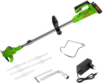 Триммер электрический Deko DKTR21 аккум. 350Вт неразбор.штан. реж.эл.:нож - купить недорого с доставкой в интернет-магазине