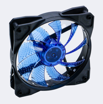 Вентилятор Digma DFAN-LED-BLUE 120x120x25mm 3-pin 4-pin (Molex)23dB 115gr LED Ret - купить недорого с доставкой в интернет-магазине