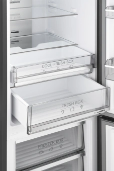 Холодильник Weissgauff WRK 2000 Total NoFrost Inverter Rock Glass 2-хкамерн. графит инвертер - купить недорого с доставкой в интернет-магазине