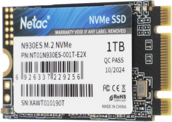 Накопитель SSD Netac PCIe 3.0 x2 1TB NT01N930ES-001T-E2X N930ES M.2 2242 - купить недорого с доставкой в интернет-магазине