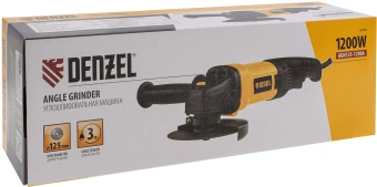 Углошлифовальная машина Denzel AGH125-1200A 1200Вт 11000об/мин рез.шпин.:M14 d=125мм (26909) - купить недорого с доставкой в интернет-магазине