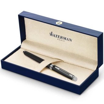 Ручка перьев. Waterman Hemisphere (S0920810) Matte Black CT F сталь нержавеющая подар.кор. - купить недорого с доставкой в интернет-магазине