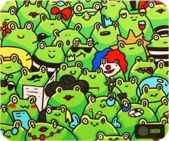 Коврик для мыши Cactus Frogs 300x250x3мм (CS-MPC-D09M) - купить недорого с доставкой в интернет-магазине