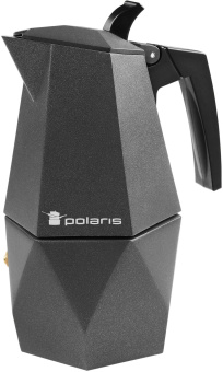 Кофеварка Polaris Kontur-4C алюминий серый (015182) - купить недорого с доставкой в интернет-магазине