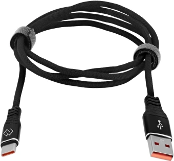 Кабель Digma DG-USBA-С-1M-27W USB (m)-USB Type-C (m) 1м черный - купить недорого с доставкой в интернет-магазине
