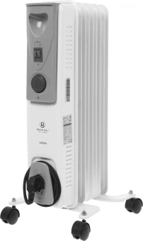 Радиатор масляный Royal Clima Siena ROR-S5-1000M 1000Вт белый/серый - купить недорого с доставкой в интернет-магазине