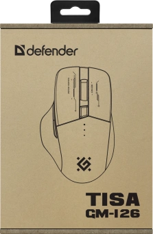 Мышь Defender Tisa GM-126 белый/синий оптическая 1600dpi silent беспров. BT/Radio USB 6but (52126) - купить недорого с доставкой в интернет-магазине