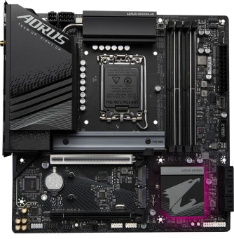 Материнская плата Gigabyte Z790M AORUS ELITE AX Soc-1700 Intel Z790 4xDDR5 mATX AC`97 8ch(7.1) 2.5Gg RAID+HDMI+DP - купить недорого с доставкой в интернет-магазине