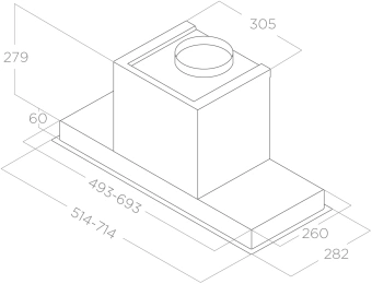 Вытяжка встраиваемая Elica Hidden 2.0 BL MAT/A/52 черный управление: кнопочное (1 мотор) - купить недорого с доставкой в интернет-магазине