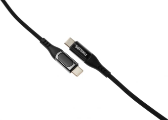 Кабель Philips DLC9100 USB Type-C (m)-USB Type-C (m) 1.2м черный коробка (упак.:1шт) - купить недорого с доставкой в интернет-магазине