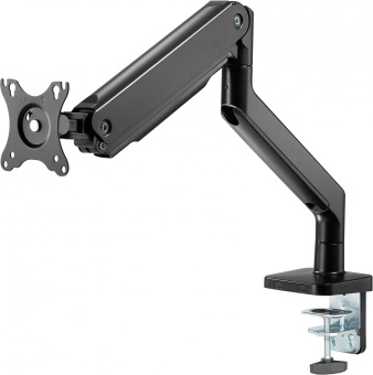 Кронштейн для мониторов Ultramounts UM730 черный 17"-45" макс.16кг крепление к столешнице поворот и наклон - купить недорого с доставкой в интернет-магазине