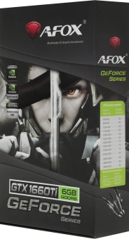 Видеокарта Afox PCI-E 3.0 AF1660TI-6144D6H4 NVIDIA GeForce GTX 1660TI 6Gb 192bit GDDR6 1500/12000 DVIx1 HDMIx1 DPx1 HDCP Ret - купить недорого с доставкой в интернет-магазине