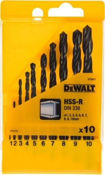 Набор сверл DeWalt DT5911-QZ по металлу (10пред.) для шуруповертов/дрелей - купить недорого с доставкой в интернет-магазине
