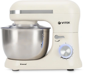 Миксер планетарный Vitek VT-PM0110 1500Вт кремовый - купить недорого с доставкой в интернет-магазине