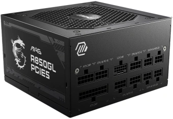 Блок питания MSI ATX 850W MAG A850GL PCIE5 80+ gold (20+4pin) APFC 120mm fan 8xSATA Cab Manag RTL - купить недорого с доставкой в интернет-магазине