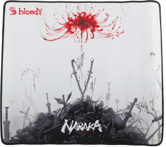 Коврик для мыши A4Tech Bloody BP-45 Naraka Большой белый/рисунок 450x400x3мм - купить недорого с доставкой в интернет-магазине