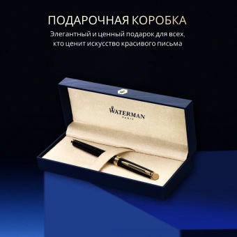 Ручка роллер Waterman Hemisphere (S0920650) Mars Black GT F черн. черн. подар.кор. - купить недорого с доставкой в интернет-магазине