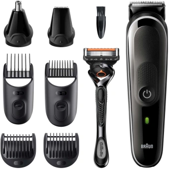 Триммер Braun 5 MGK5360 черный/серый (насадок в компл:6шт) - купить недорого с доставкой в интернет-магазине