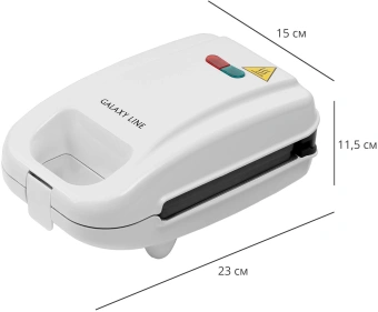 Вафельница Galaxy Line GL 2971 750Вт белый - купить недорого с доставкой в интернет-магазине