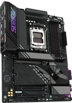 Материнская плата Gigabyte X870E A ELITE WIFI7 SocketAM5 AMD X870 4xDDR5 ATX AC`97 8ch(7.1) 2.5Gg RAID+HDMI - купить недорого с доставкой в интернет-магазине