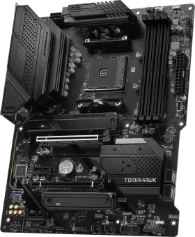 Материнская плата MSI MAG B550 TOMAHAWK WIFI Soc-AM4 AMD B550 4xDDR4 ATX AC`97 8ch(7.1) 1 x 2.5Gigabit + Gigabit Ethernet RAID+HDMI+DP - купить недорого с доставкой в интернет-магазине