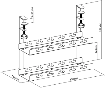 Кабель-канал Cactus CS-CM-400-2WT для столов 40x13.4x34.2см белый - цена, купить или заказать с доставкой в интернет-магазине Кабель-канал Cactus CS-CM-400-2WT для столов 40x13.4x34.2см белый - купить недорого с доставкой в интернет-магазине