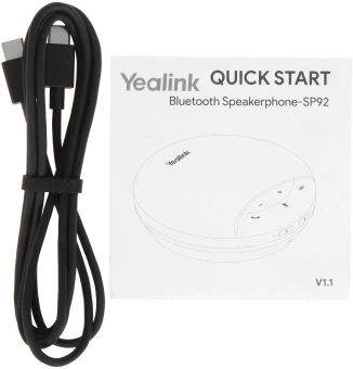 Спикерфон Yealink черный (SP92 USB-C/A) - купить недорого с доставкой в интернет-магазине