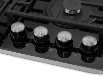 Газовая варочная поверхность Hyundai HHG 6438 BG черный - купить недорого с доставкой в интернет-магазине