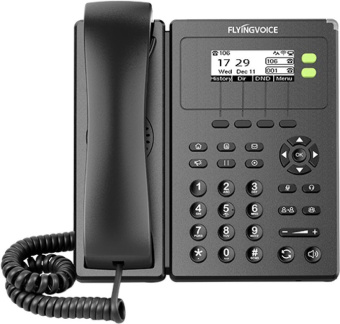 Телефон IP Flyingvoice FIP-10P черный - купить недорого с доставкой в интернет-магазине