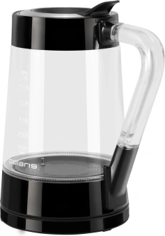 Чайник электрический Polaris PWK 1715CGLD 1.7л. 2200Вт черный корпус: стекло/пластик - купить недорого с доставкой в интернет-магазине