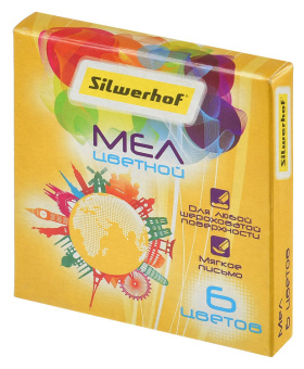 Мел цветной Silwerhof 882086-06 Солнечная коллекция 6цв. картон.кор. - купить недорого с доставкой в интернет-магазине