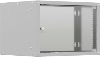 Шкаф коммутационный NTSS (NTSS-WL6U5535GS) настенный 6U 550x350мм пер.дв.стекл несъемн.бок.пан. 30кг серый 270мм 8.3кг 110град. 370мм IP20 укомплектованный - купить недорого с доставкой в интернет-магазине